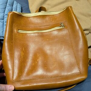 Portland Leather Brown Backpack